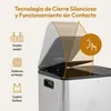 CASABEL Cubo de basura de cocina doble 2x15L en acero Vista previa de la imagen del producto 6