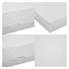Collage of four close-up images showing details of a white mattress cover with a zipper. Produktbild-Vorschau