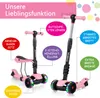 Yoleo Kinderroller mit abnehmbarem Sitz, LED-Rädern, Produktbild-Vorschau 3