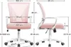 Yaheetech Bürostuhl Schreibtischstuhl ergonomischer Produktbild-Vorschau 7