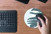 MuchoWow® Mauspad Mousepad Sommer - Monstera - Hellblau Produktbild-Vorschau 4