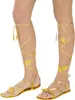 Goldene Sandalen Kostümzubehör - Widmann Party Fashion Produktbild-Vorschau 1