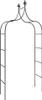 vidaXL Gartenbögen 2 Stk. Schwarz 120x38x260 cm Stahl Produktbild-Vorschau 3