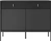 Kommode MIDNIGHT 2D2S mit zwei Schubladen auf Gestell Produktbild-Vorschau 5