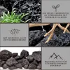 Aquarium Natursteine Lavastein schwarz 10 Kg Mix Größe S Produktbild-Vorschau 3