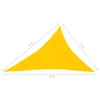 vidaXL Sonnensegel 160 g/m² Gelb 3x4x5 m HDPE Produktbild-Vorschau 11