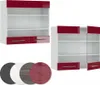 Küchenglasschrank Vicco Fame-Line Bordeaux Hochglanz 80 cm, Produktbild-Vorschau 5