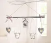 Windlicht-Hänger 'Vogelhaus', grau Fenster Deko Liebe Produktbild-Vorschau 1