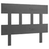 The Living Store Kopfteil Grau 103,5x3x81 cm Massivholz Produktbild-Vorschau 2