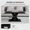 CASARIA® Tavolino Detroit 90x60x45cm da Divano 2 Ripiani in Anteprima dell’immagine prodotto 5