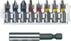 A set of screwdriver bits and a magnetic bit holder are displayed against a white background. Voir les images du produit
