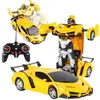 Dálkově ovládané auto robot 2v1 transformace rc drift led Náhled obrázku produktu 1