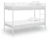 vidaXL Patrová postel bílá kovová 90×200 cm Náhled obrázku produktu 7