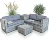 XXL PolyRattan Salon + Coffre de rangement Canapé de jardin Voir les images du produit 10