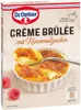 A box of Dr. Oetker Crème Brûlée mix with a picture of the prepared dessert. Produktbild-Vorschau