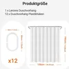 Duschvorhang 200x200cm Reinweiß Antischimmel Produktbild-Vorschau 2