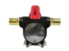 A black and brass oil pump with a red handle is shown against a white background. Náhled obrázku produktu