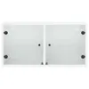 vidaXL Wandschrank mit Glastüren Weiß 68,5x37x35 cm Produktbild-Vorschau 6