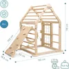 Drewniany domowy plac zabaw dla dzieci – domek z drabinkami Podgląd zdjęcia produktu 8