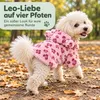 Hundejacke Plüsch im Leo-Design mit Kapuze & Ohren – Produktbild-Vorschau 6