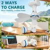 Solární stropní ventilátor s osvětlením, 13W solární panel Náhled obrázku produktu 2