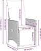 "2026 Promotion" Garten Essgruppe mit Kissen - 5 pcs - Grau Produktbild-Vorschau 9
