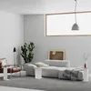 DECORTIE Bouche Table d'appoint moderne Blanc Chêne Moka Voir les images du produit 2