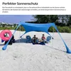 Strandzelt Sonnenschutz, UV-Schutz Strandmuschel für Strand Produktbild-Vorschau 5