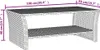vidaXL Couchtisch Schwarz 100x50x40 cm Poly Rattan Produktbild-Vorschau 7