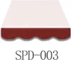 A product image of an awning valance with a scalloped edge. Produktbild-Vorschau