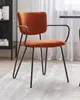 BELIANI Set aus 2 Esszimmerstühlen Orange Polyester Produktbild-Vorschau 2