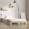 vidaXL Paletová postel White 90x200 cm z masivního Náhled obrázku produktu 2