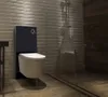 Schwarzglas Sanitärmodul für Wand-WC inkl. Produktbild-Vorschau 1
