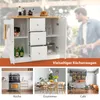 A collage showing a kitchen cart and different room settings. Náhled obrázku produktu