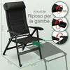 Sedia da campeggio pieghevole ELONEO con poggiagambe Anteprima dell’immagine prodotto 3