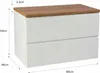 Stamar | Badezimmerset, mit Eichenplatte, 80 cm, Hochglanz, Produktbild-Vorschau 5