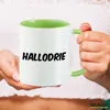 Huuraa Kaffeetasse Hallodrie Schriftzug 330ml Grün Keramik Produktbild-Vorschau 3