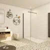 Duschspa Walk-In Dusche 90x200cm Schwarz matt Duschwand 8mm Produktbild-Vorschau 2