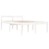 vidaXL Lit en bois massif blanc 120x190 cm Voir les images du produit 11
