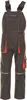 A pair of gray and orange children's overalls shown front-on against a white background. Produktbild-Vorschau