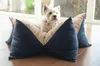 Aumüller Sternenkissen Karo, Beige / Blau - 85 cm - Produktbild-Vorschau 5