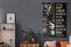 MuchoWow® Wandteppich Wandbehang Tiger - Zitat - Gold Produktbild-Vorschau 5