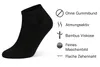 6 Paar Viskose Bambus Sneaker Socken ohne Gummibund Produktbild-Vorschau 4