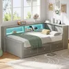 Flieks Jugendbett 90x200cm mit 3 Schubladen und Ablagen, Produktbild-Vorschau 2