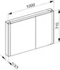 KEUCO SOMARIS Spiegelschrank Wandvorbau 2-türig, Produktbild-Vorschau 5