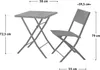 SVITA Poly-Rattan Bistro-Set Balkon-Set Klappmöbel Stuhl Produktbild-Vorschau 5