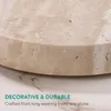 Navaris Travertin Tablett oval - Langlebig und stilvoll - Produktbild-Vorschau 4
