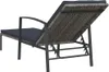 Lettini prendisole 2 pezzi con tavolo in rattan grigio Anteprima dell’immagine prodotto 6