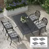 Outsunny Lot de 4 coussins de chaise de jardin, Coussins Voir les images du produit 2