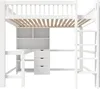 Flieks Etagenbett 140x200cm mit Schreibtisch und Regal, Produktbild-Vorschau 7